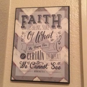 Faith plaque